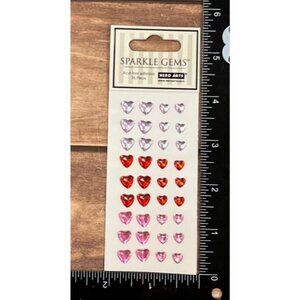 2008 HERO ARTS CH142 HEARTS SPARKLING GEMS 36 STICKERS  VALENTINES DAY